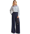 Essentiel Antwerp Hashbrown White And Blue Shirt