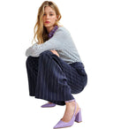 Essentiel Antwerp Hashbrown White And Blue Shirt