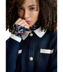 Giacca a maglia blu scuro con aio anversa Essentiel