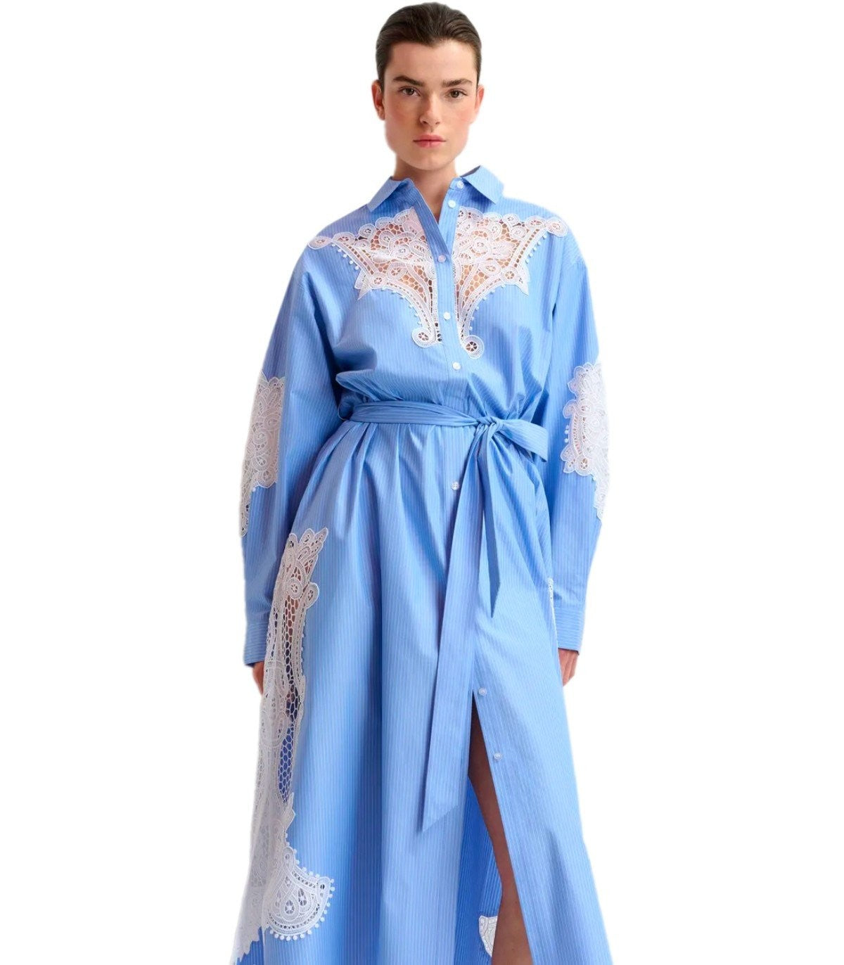Essentiel Antwerp Haze Light Blue Shirt Dress – Balardi