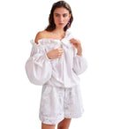 Shorts blancos de hazer de hazer de hazer