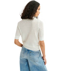 Essentiel Antwerp Hemirates White Knitted Polo Shirt