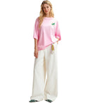 Essentiel Antwerp Hevig White Wide Leg Trousers