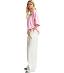 Essentiel Antwerp Hevig White Wide Leg Trousers