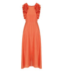 Essentiel Antwerp Hexico Coral Midi Dress
