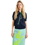 Essentiel Antwerp Hight Blue Knitted Polo Shirt