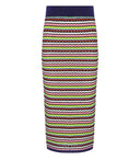 Essentiel Antwerp Himpact Multicolored Knitted Midi Skirt