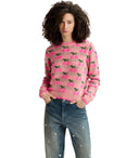 Essentiel Antwerp Hiroyal Pink Crewneck Jumper