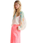 Essentiel Antwerp Hitrus White Floral Blouse