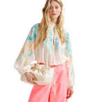 Essentiel Antwerp Hitrus White Floral Blouse