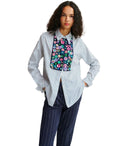 Essentiel Antwerp Horleans White And Blue Shirt