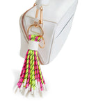 Essentiel Antwerp Hunfair Fuchsia And Yellow Keychain