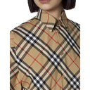 Camicia di cotone che controlla burberry