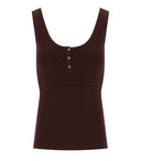 Elisabetta Franchi Braunes Strickoberteil