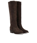Duccio Del Duca Dunkelbrauner Texan-Stiefel