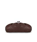 Max Mara Weekend Pasticcino Cristin Large Dark Brown Clutch