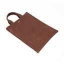 La Rose La Rose Leather Shopping Bag Chestnut Brown