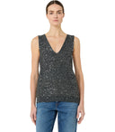 Max Mara Weekend Tempo Anthrazitgraues Top