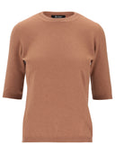 La Rose La Rose Maglia 3/4 Cashmere Cammello