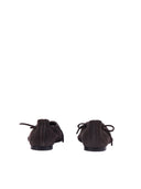 Alohas Sway Suede Coffee Brown Leather Ballet Flats Altezza Tacco 1 Cm