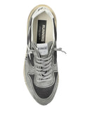 Golden Goose Running Net Upper Suede Toe And Spur Leather Star And Heel