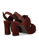 Sandalo con tacco Ash Oprah bordeaux