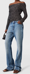 Stella Mccartney zacht aanvoelende gebreide top met pailletten