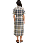 Barbour Fern Tartan Blue Midi Dress