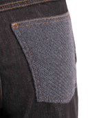 Fabiana Filippi Pantalone 5 Tasche Bootcut Slim Fit In Denim Antracite Colore Antracite