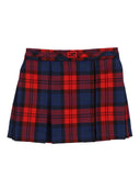 Fendi Jr Gonna Red Tartan