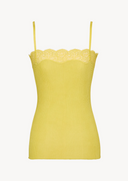 Saint Laurent Top A Bretelles Et Dentelle