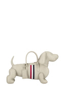 Thom Browne Hector Bag W/ Rwb Stripe In Pebble Grain Leather