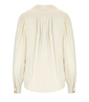 Elisabetta Franchi Milk Blouse With Jewel