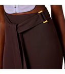 Gonna midi marrone Elisabetta Franchi