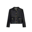 Celine Claudine Collar Leather Jacket