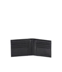 Emporio Armani Black Leather Wallet+Keychain Set