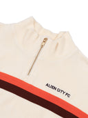 Mini Rodini Alien City Fc Emb Half Zip Terry Sweatshirt