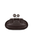 Max Mara Weekend Pasticcino Milvanew Medium Dark Brown Clutch