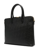 Thom Browne Slim Briefcase In Pebble Grain Leather