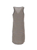 Anine Bing Arie Dress Black And Ivory Stripe