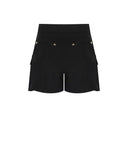 Elisabetta Franchi Black Shorts With Pockets