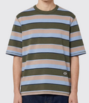 Ami Teeshirt Manches Courtes Raye Fit Oversize Avec Patch Ami Ovale