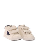 Golden Goose Sneakers June Nappa Upper Suede Star And Heel White/Dark Blue