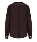 Elisabetta Franchi Merlot Blouse With Jewel
