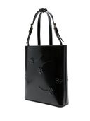 Prada Floral Embossed Leather Tote Bag