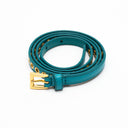 Prada Prada Skinny Eyelet Belt Turquoise