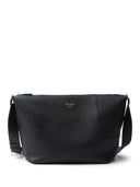 Prada Logo Stamp Leather Shoulder Bag