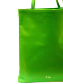 La Rose La Rose Leather Tote Bag Lime Green