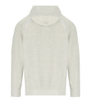 C.P. Company White Melange Hooded Sweater