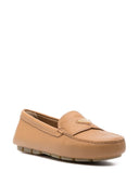 Prada Triangle Logo Leather Driving Loafers